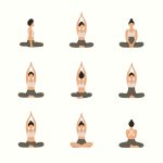 9 Simple Beginner Yoga Poses Infographic for Flexibility and Stretching