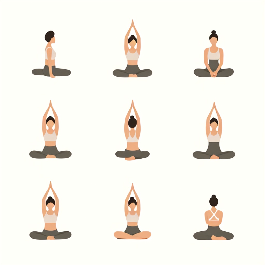 9 Simple Beginner Yoga Poses Infographic for Flexibility and Stretching