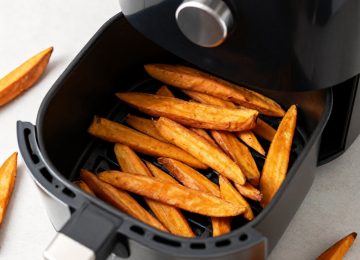 Air Fryer Recipes for Sweet Potato Fries, Cauliflower, Apple Chips, Zucchini