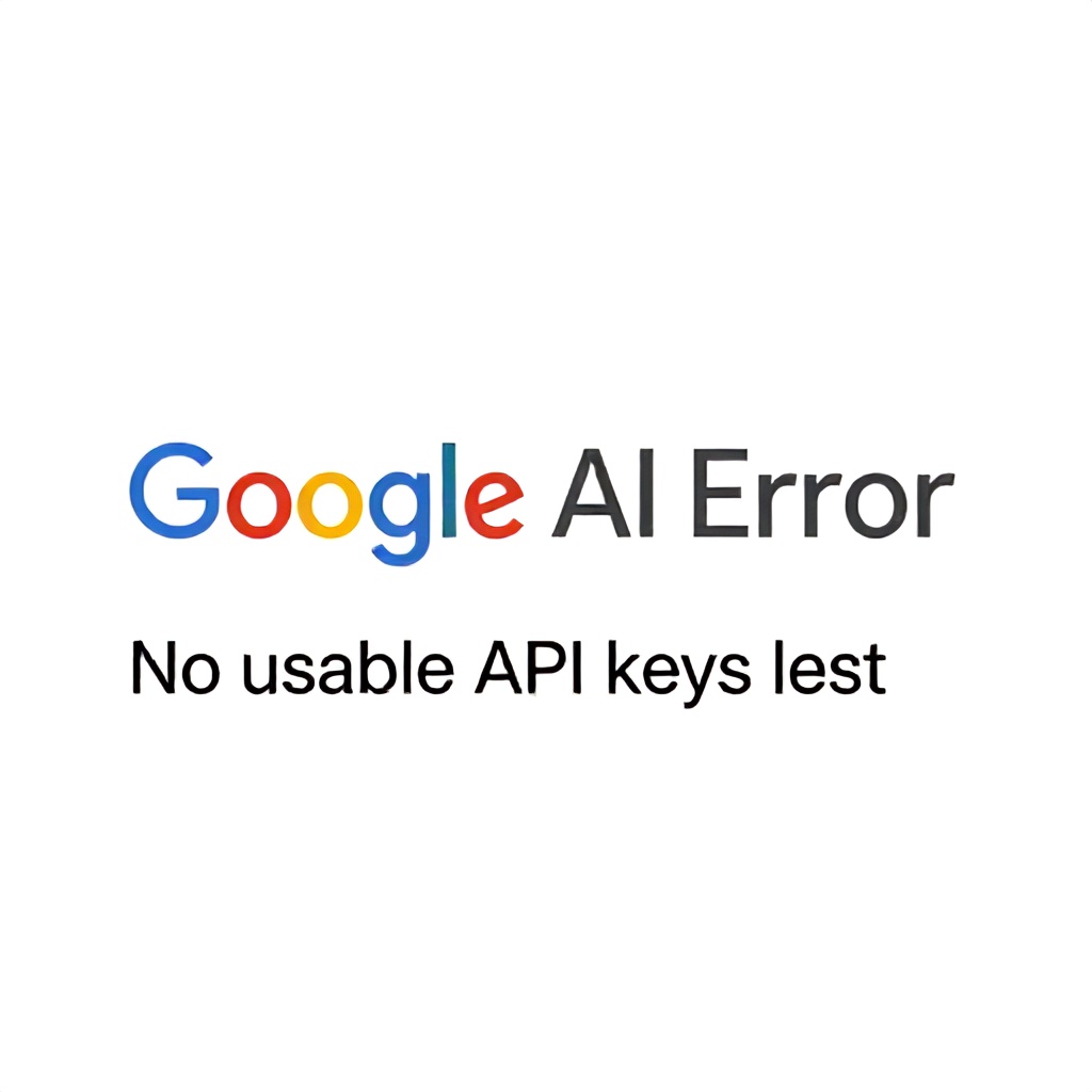[Google AI Error] No usable API keys left