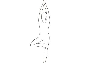 Black and White Yoga Line Drawings: Understanding Poses Clearly and Effectively
