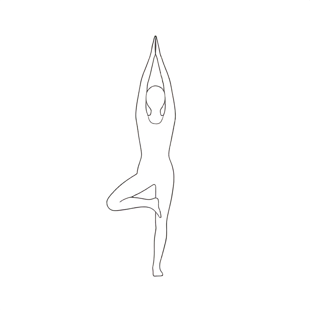 Black and White Yoga Line Drawings: Understanding Poses Clearly and Effectively