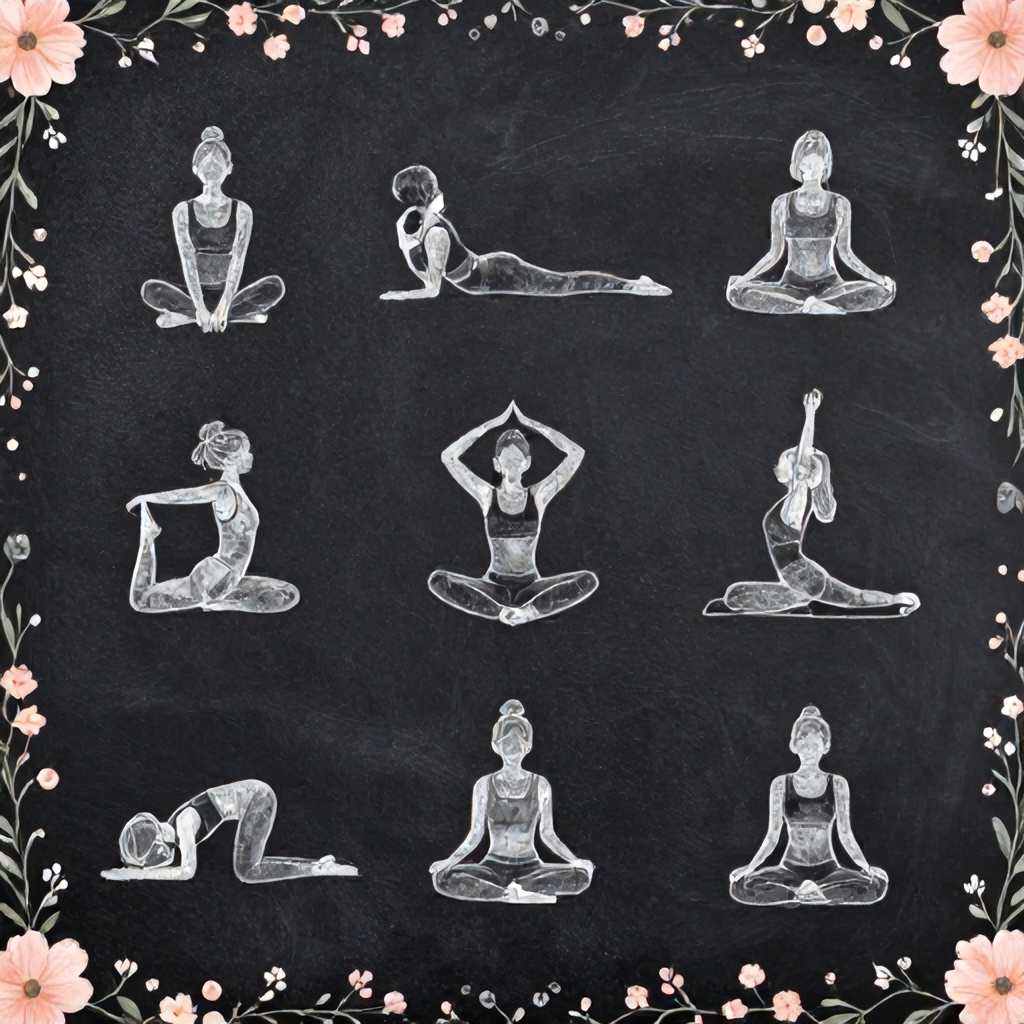 Chalkboard Yoga Infographic Explores Diverse Yoga Styles Visually