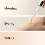 Comprehensive Skincare Routine Infographic: Morning, Evening, Weekly, Monthly Steps