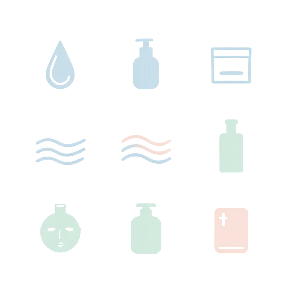 Eight-Step Daily Skincare Routine Infographic for Morning and Evening Use