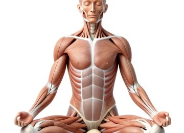 Human Muscle Anatomy and Engagement for Meditative Posture Stability