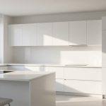 Morning Breakfast Preparation in Modern White Kitchens