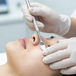 Professional Skin Blemish Treatment Using Medical Spatulas