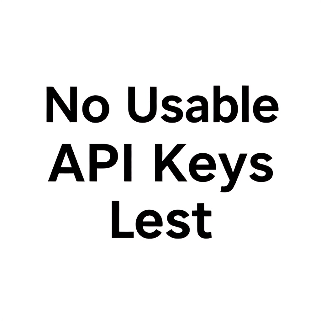 [Google AI Error] No usable API keys left