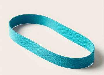 Turquoise Elastic Strap for Full Body Stretching and Fitness Improvement