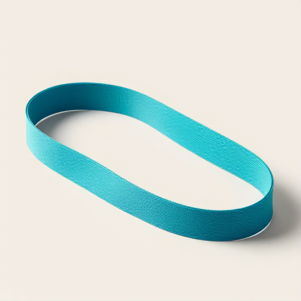 Turquoise Elastic Strap for Full Body Stretching and Fitness Improvement