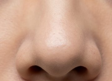 Visible Pores and Skin Texture on the Human Nose Bridge