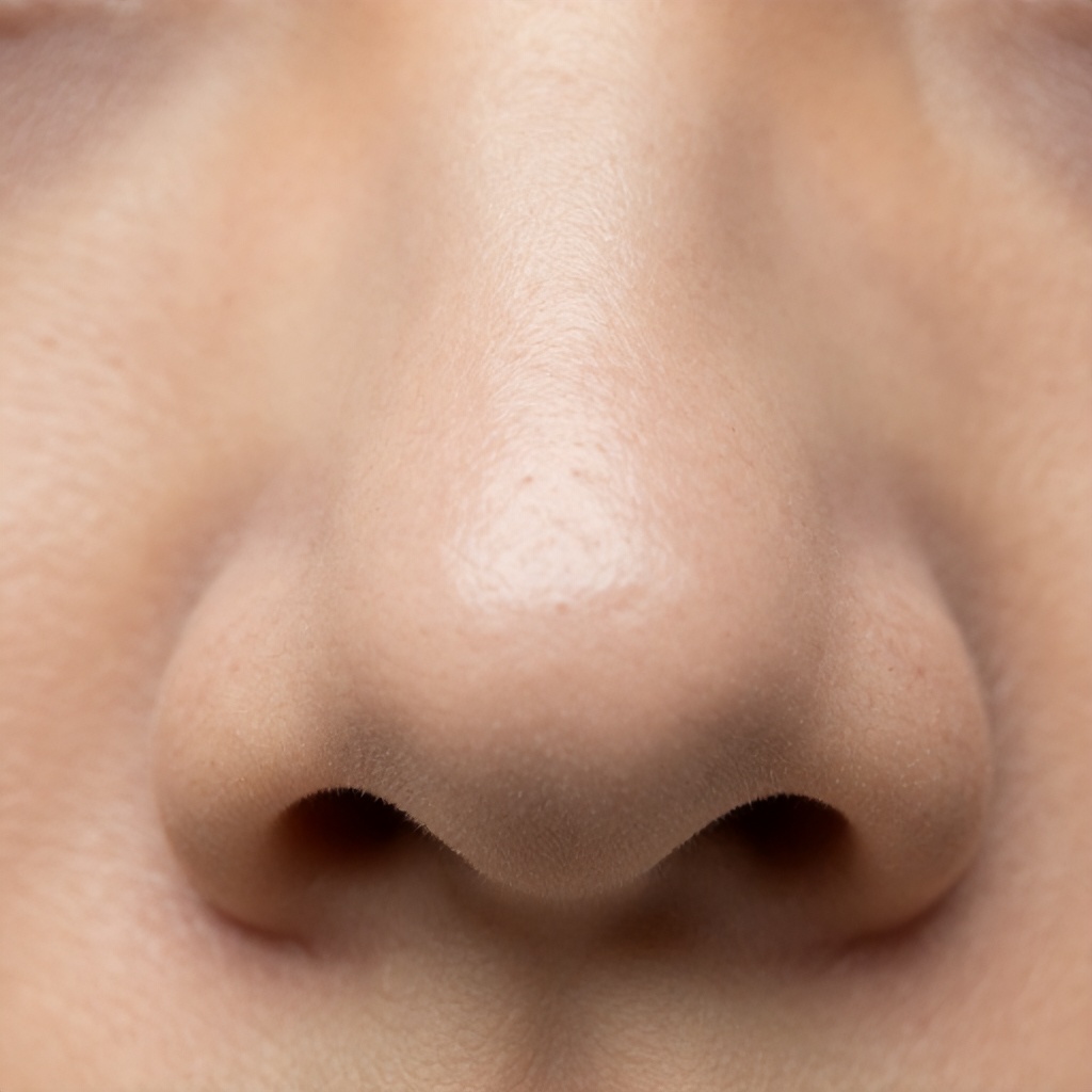 Visible Pores and Skin Texture on the Human Nose Bridge